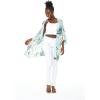 imageMatchable Family Hawaiian Luau Men Women Girl Boy Clothes in Wispy Cereus Light BlueWomen Kimono Cardigan