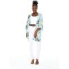 imageMatchable Family Hawaiian Luau Men Women Girl Boy Clothes in Wispy Cereus Light BlueWomen Kimono Cardigan