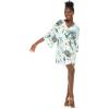 imageMatchable Family Hawaiian Luau Men Women Girl Boy Clothes in Wispy Cereus Light BlueWomen Kimono Cardigan