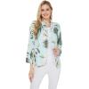 imageMatchable Family Hawaiian Luau Men Women Girl Boy Clothes in Wispy Cereus Light BlueWomen Ligth Jacket