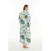 imageMatchable Family Hawaiian Luau Men Women Girl Boy Clothes in Wispy Cereus Light BlueWomen Maxi Kimono Cardigan