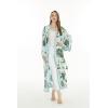 imageMatchable Family Hawaiian Luau Men Women Girl Boy Clothes in Wispy Cereus Light BlueWomen Maxi Kimono Cardigan