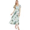 imageMatchable Family Hawaiian Luau Men Women Girl Boy Clothes in Wispy Cereus Light BlueWomen Maxi Rahee
