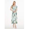 imageMatchable Family Hawaiian Luau Men Women Girl Boy Clothes in Wispy Cereus Light BlueWomen Maxi Rahee