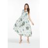 imageMatchable Family Hawaiian Luau Men Women Girl Boy Clothes in Wispy Cereus Light BlueWomen Maxi Tank