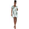 imageMatchable Family Hawaiian Luau Men Women Girl Boy Clothes in Wispy Cereus Light BlueWomen Short Rahee