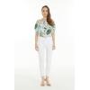 imageMatchable Family Hawaiian Luau Men Women Girl Boy Clothes in Wispy Cereus Light BlueWomen Smock Top