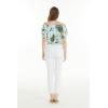 imageMatchable Family Hawaiian Luau Men Women Girl Boy Clothes in Wispy Cereus Light BlueWomen Smock Top