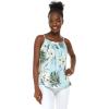imageMatchable Family Hawaiian Luau Men Women Girl Boy Clothes in Wispy Cereus Light BlueWomen Spaghetti Strap Top