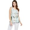 imageMatchable Family Hawaiian Luau Men Women Girl Boy Clothes in Wispy Cereus Light BlueWomen Tank Top