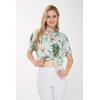imageMatchable Family Hawaiian Luau Men Women Girl Boy Clothes in Wispy Cereus Light BlueWomen Tie Front Shirt