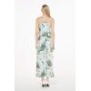 imageMatchable Family Hawaiian Luau Men Women Girl Boy Clothes in Wispy Cereus Light BlueWomen V Neck Jumpsuit