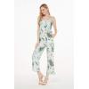imageMatchable Family Hawaiian Luau Men Women Girl Boy Clothes in Wispy Cereus Light BlueWomen V Neck Jumpsuit