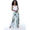 imageMatchable Family Hawaiian Luau Men Women Girl Boy Clothes in Wispy Cereus Light BlueWomen Wide Leg Pants