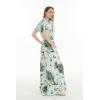 imageMatchable Family Hawaiian Luau Men Women Girl Boy Clothes in Wispy Cereus Light BlueWomen Wide Legged With Pockets Jumpsuit