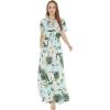imageMatchable Family Hawaiian Luau Men Women Girl Boy Clothes in Wispy Cereus Light BlueWomen Wide Legged With Pockets Jumpsuit