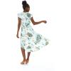 imageMatchable Family Hawaiian Luau Men Women Girl Boy Clothes in Wispy Cereus Light BlueWomen Wrap Ruffle