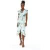 imageMatchable Family Hawaiian Luau Men Women Girl Boy Clothes in Wispy Cereus Light BlueWomen Wrap Ruffle