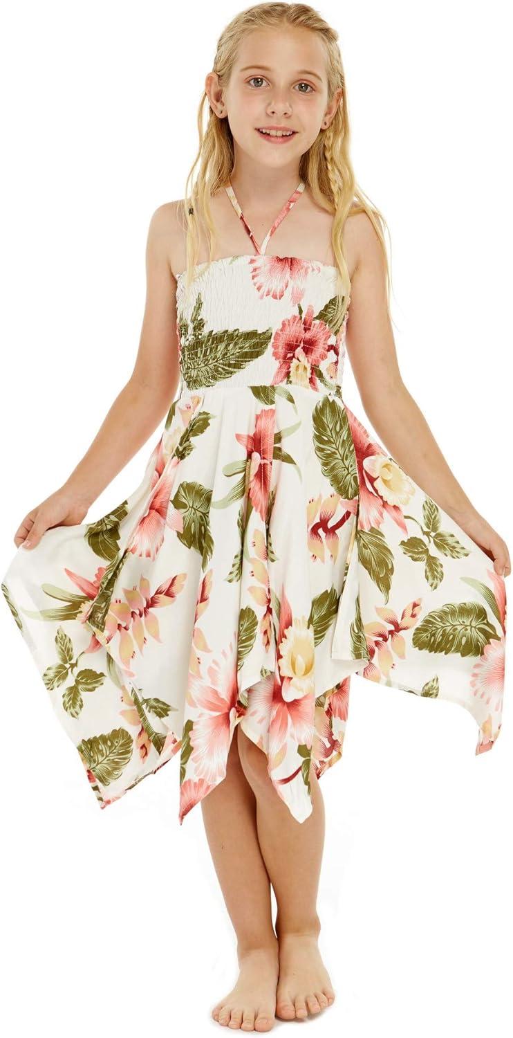 imageMatchable Family Hawaiian Luau Men Women Girl Boy Clothes in Cream RafelsiaGirl Fairy
