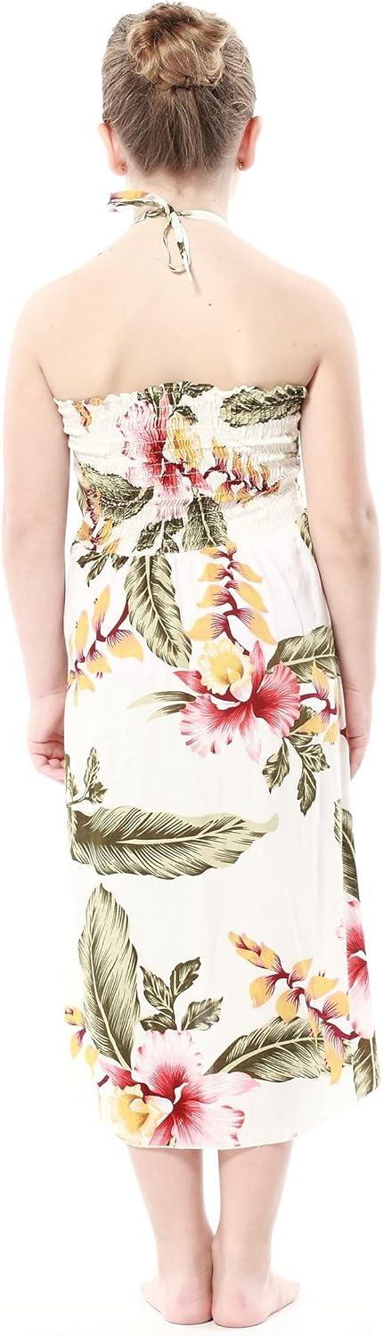 imageMatchable Family Hawaiian Luau Men Women Girl Boy Clothes in Cream RafelsiaGirl Halter