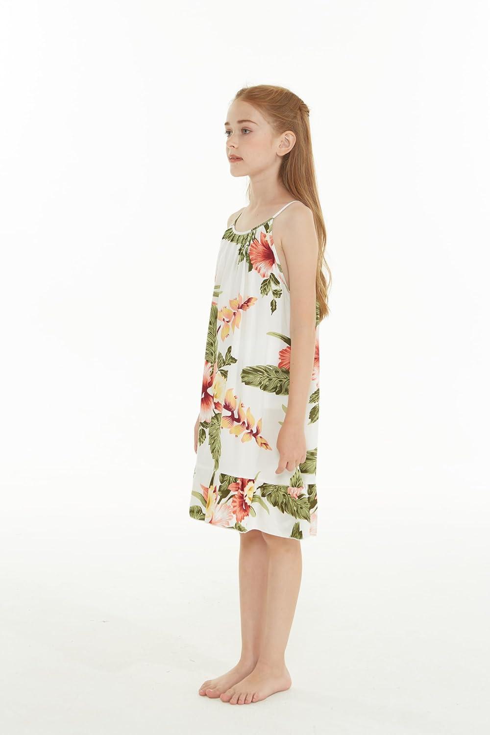 imageMatchable Family Hawaiian Luau Men Women Girl Boy Clothes in Cream RafelsiaGirl Shift