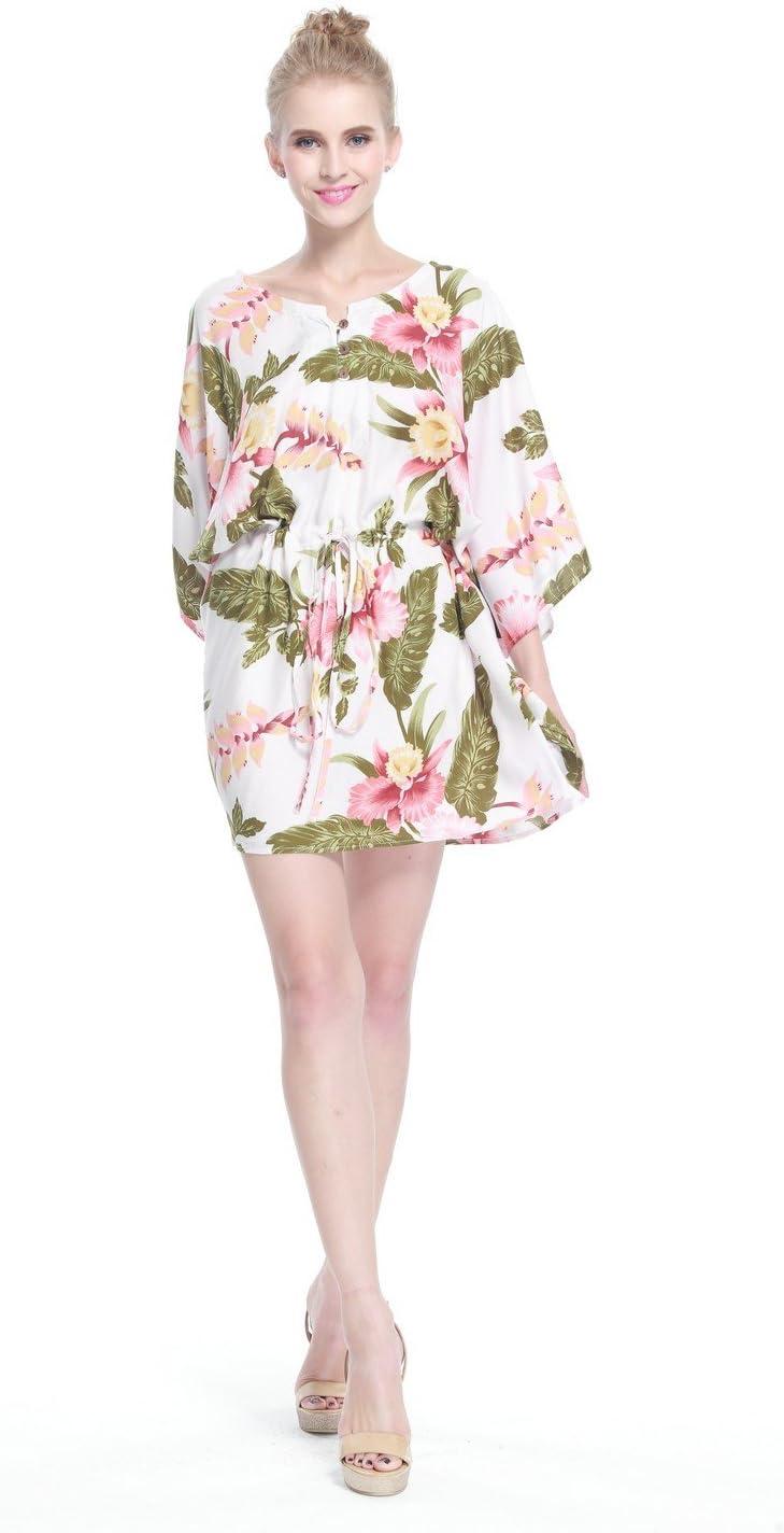 imageMatchable Family Hawaiian Luau Men Women Girl Boy Clothes in Cream RafelsiaWomen Short Poncho