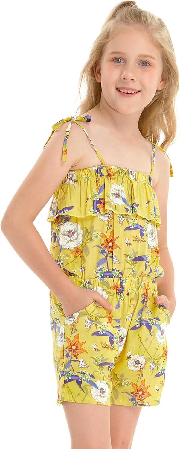 imageMatchable Family Hawaiian Luau Men Women Girl Boy Clothes in Garden Poppy YellowGirl Romper