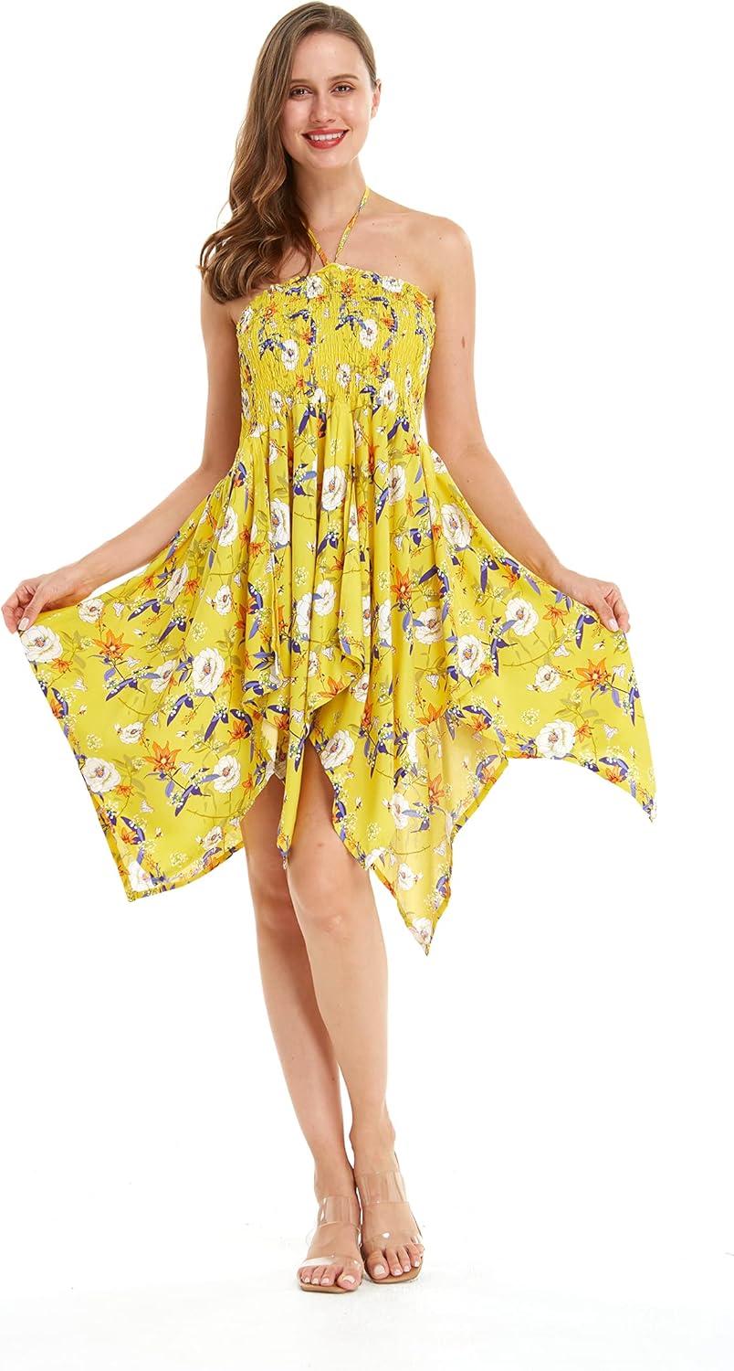 imageMatchable Family Hawaiian Luau Men Women Girl Boy Clothes in Garden Poppy YellowWomen Fairy