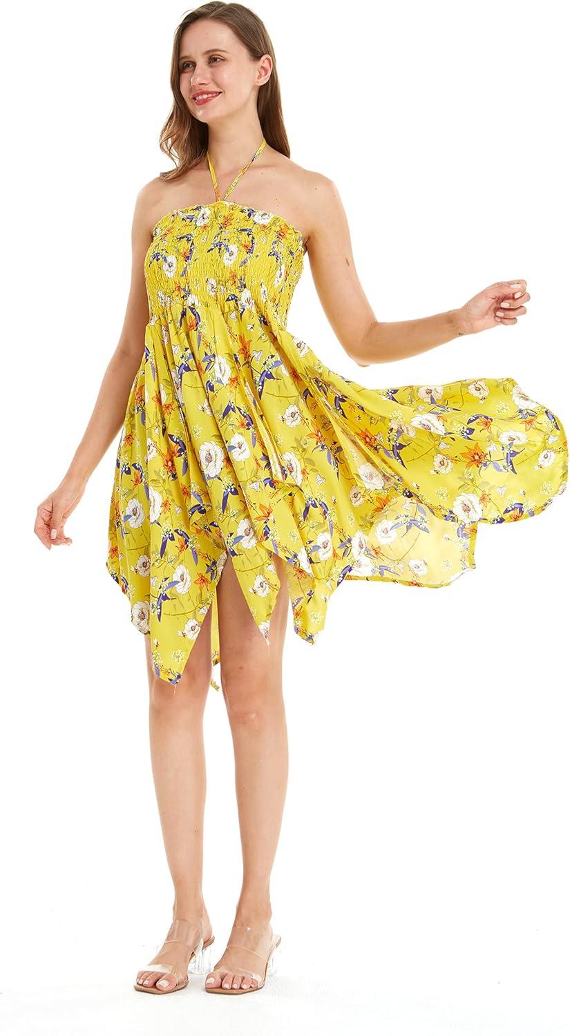 imageMatchable Family Hawaiian Luau Men Women Girl Boy Clothes in Garden Poppy YellowWomen Fairy