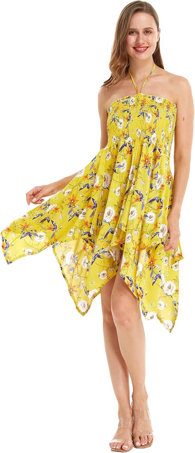 imageMatchable Family Hawaiian Luau Men Women Girl Boy Clothes in Garden Poppy YellowWomen Fairy