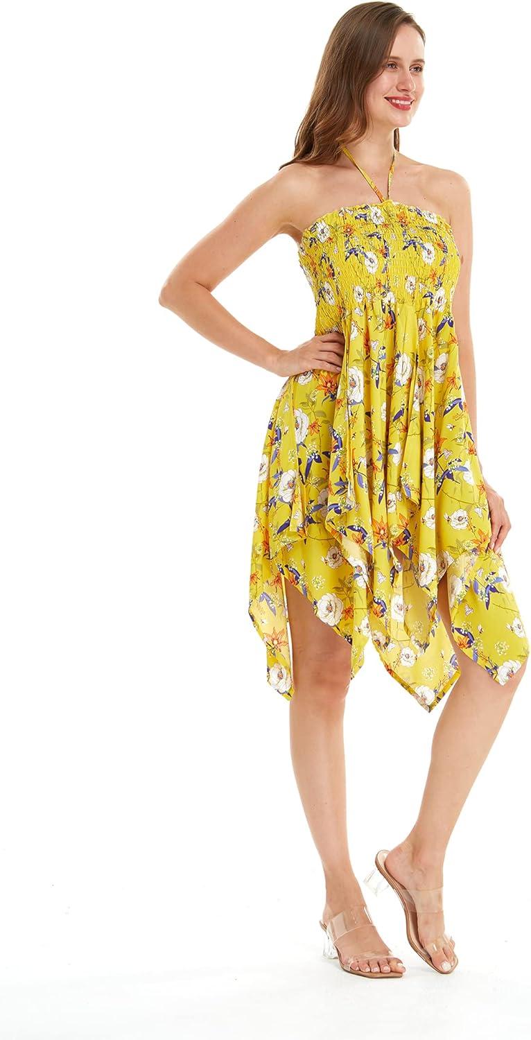 imageMatchable Family Hawaiian Luau Men Women Girl Boy Clothes in Garden Poppy YellowWomen Fairy