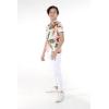 imageMatchable Family Hawaiian Luau Men Women Girl Boy Clothes in Cream RafelsiaBoy Short Sleeve
