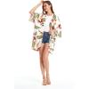 imageMatchable Family Hawaiian Luau Men Women Girl Boy Clothes in Cream RafelsiaWomen Kimono Cardigan