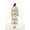 imageMatchable Family Hawaiian Luau Men Women Girl Boy Clothes in Cream RafelsiaWomen Maxi Kimono Cardigan