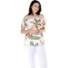 imageMatchable Family Hawaiian Luau Men Women Girl Boy Clothes in Cream RafelsiaWomen Offshoulder Ruffle Top