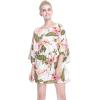 imageMatchable Family Hawaiian Luau Men Women Girl Boy Clothes in Cream RafelsiaWomen Short Poncho
