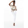 imageMatchable Family Hawaiian Luau Men Women Girl Boy Clothes in Cream RafelsiaWomen Tie Front Shirt