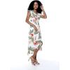 imageMatchable Family Hawaiian Luau Men Women Girl Boy Clothes in Cream RafelsiaWomen Wrap Ruffle
