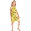 imageMatchable Family Hawaiian Luau Men Women Girl Boy Clothes in Garden Poppy YellowGirl Ruffle Tank