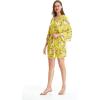 imageMatchable Family Hawaiian Luau Men Women Girl Boy Clothes in Garden Poppy YellowWomen Kimono Cardigan