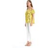 imageMatchable Family Hawaiian Luau Men Women Girl Boy Clothes in Garden Poppy YellowWomen Offshoulder Ruffle Top