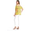imageMatchable Family Hawaiian Luau Men Women Girl Boy Clothes in Garden Poppy YellowWomen Offshoulder Ruffle Top
