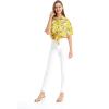 imageMatchable Family Hawaiian Luau Men Women Girl Boy Clothes in Garden Poppy YellowWomen Tie Front Shirt