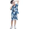 imageMatchable Family Hawaiian Luau Men Women Girl Boy Clothes in Pacific Palm NavyBoy Short Sleeve