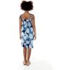imageMatchable Family Hawaiian Luau Men Women Girl Boy Clothes in Pacific Palm NavyGirl Elastic Ruffle