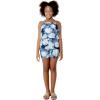 imageMatchable Family Hawaiian Luau Men Women Girl Boy Clothes in Pacific Palm NavyGirl Romper