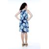 imageMatchable Family Hawaiian Luau Men Women Girl Boy Clothes in Pacific Palm NavyGirl Round Neck Ruffle