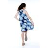 imageMatchable Family Hawaiian Luau Men Women Girl Boy Clothes in Pacific Palm NavyGirl Round Neck Ruffle