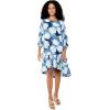 imageMatchable Family Hawaiian Luau Men Women Girl Boy Clothes in Pacific Palm NavyWomen 34 Sleeve