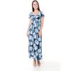 imageMatchable Family Hawaiian Luau Men Women Girl Boy Clothes in Pacific Palm NavyWomen Maxi Rahee